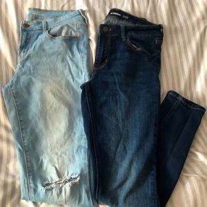 Lot of Old Navy rockstar skinny jeans. Size 4.